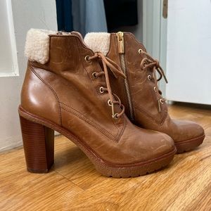 Michael by Michael Kors fleece lined ankle booties; Size 8.5 W.